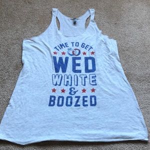❗️FINAL PRICE❗️ Time to get Wed White... tank top